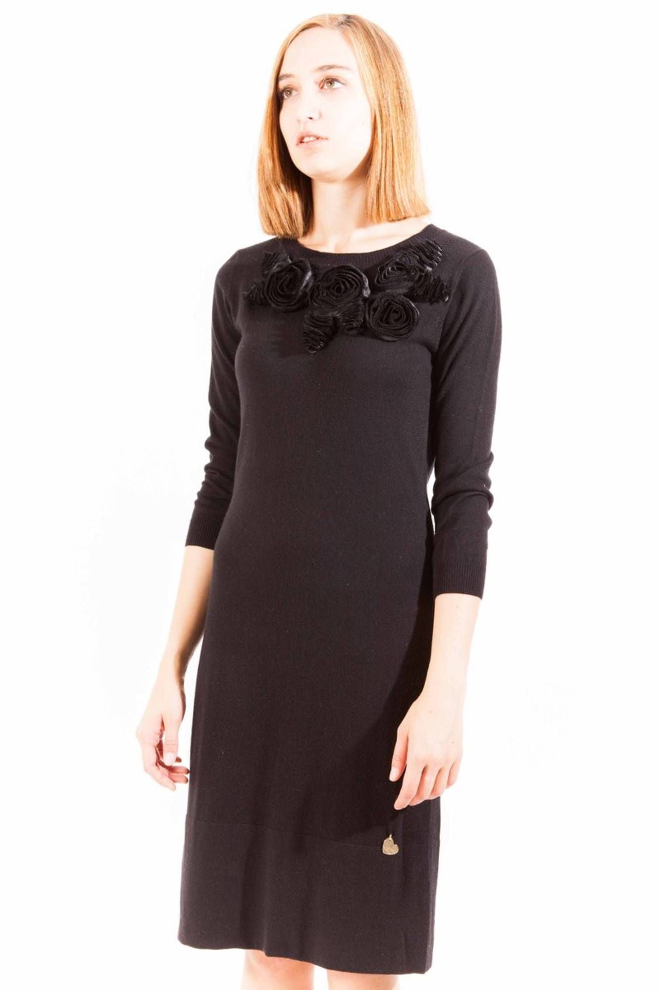 Elegant Long Sleeve Little Black Dress