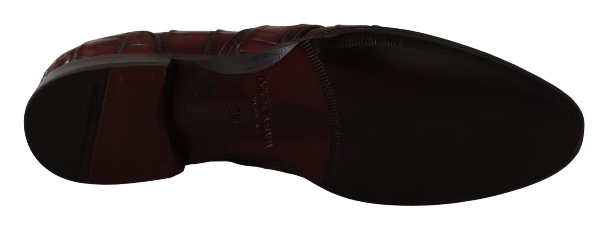 Exotic Croc Leather Bordeaux Loafers