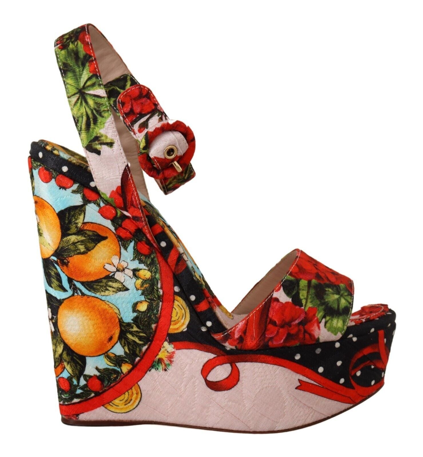 Elevate Your Step in Multicolor Brocade Heels