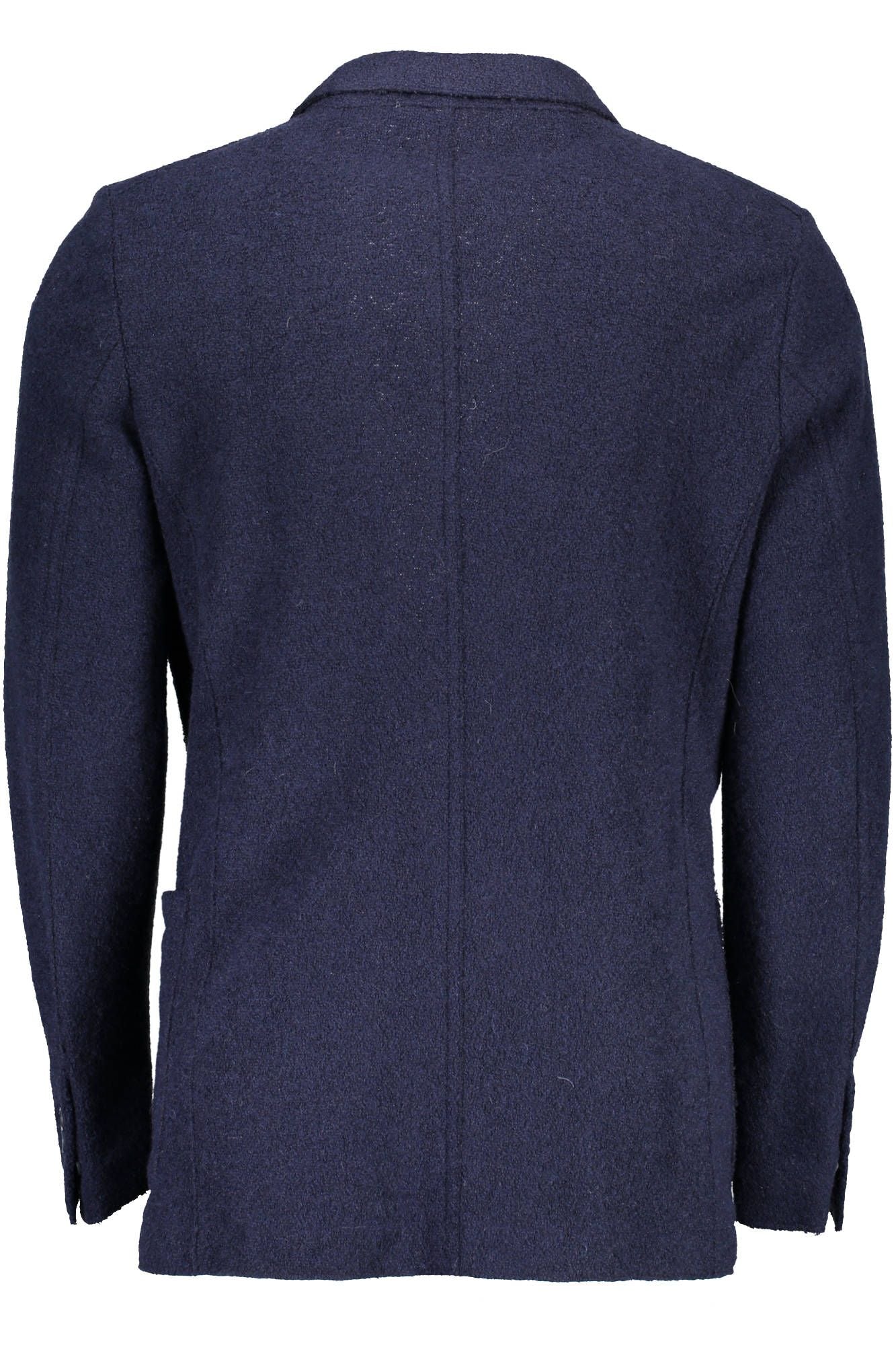 Blue Wool Men Jacket