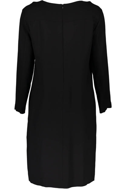 Chic Black Short Dress with Long Sleeves