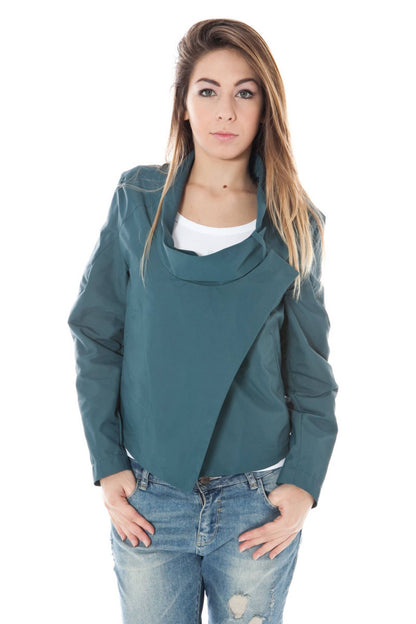 Green Polyamide Women Jacket