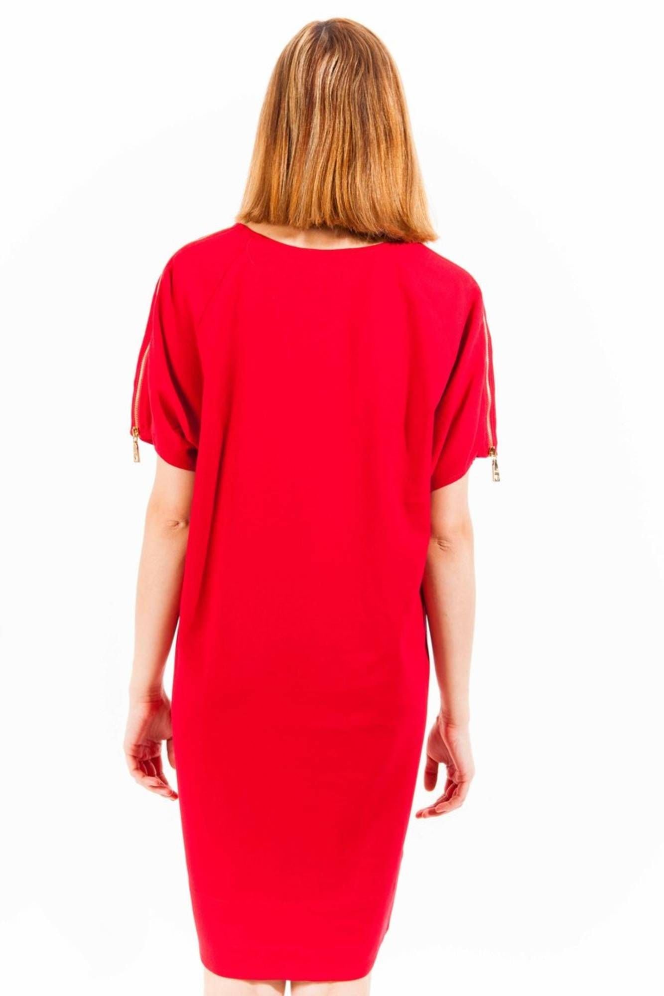 "Red Viscose Women Dress"