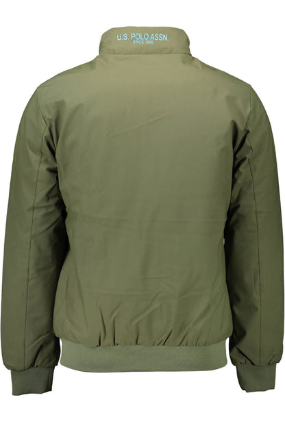 Green Polyamide Men Jacket