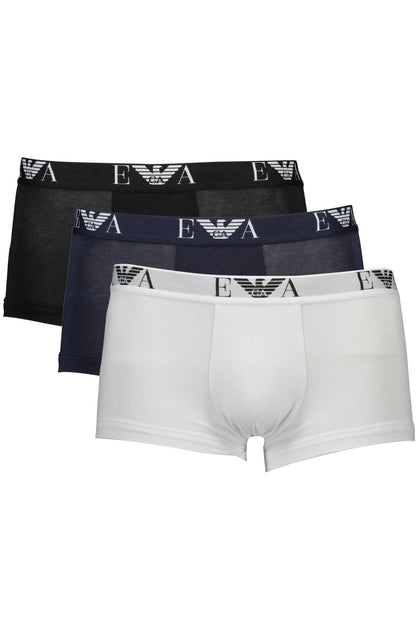 Blue Cotton Men Boxer