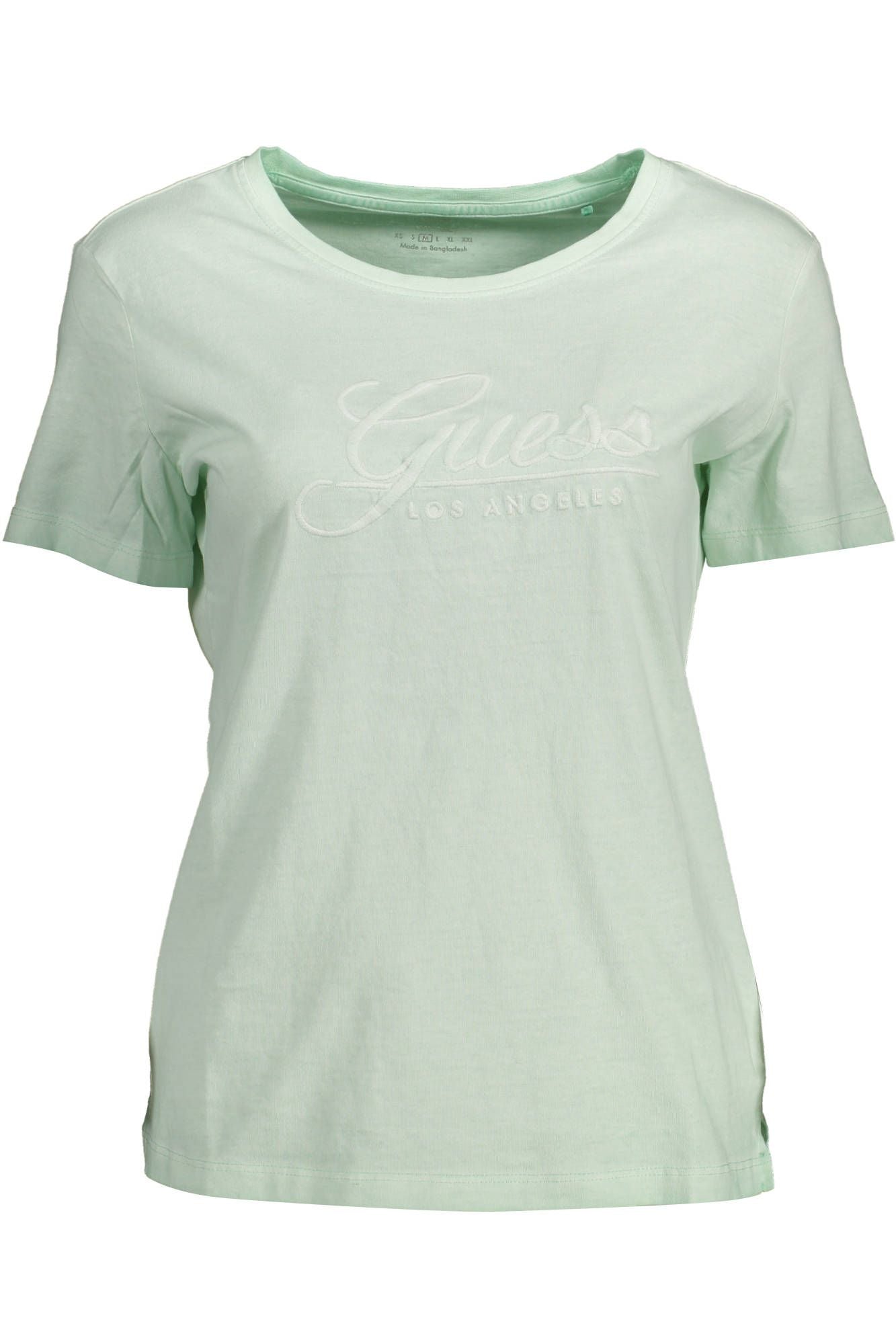 Green Cotton Women T-Shirt