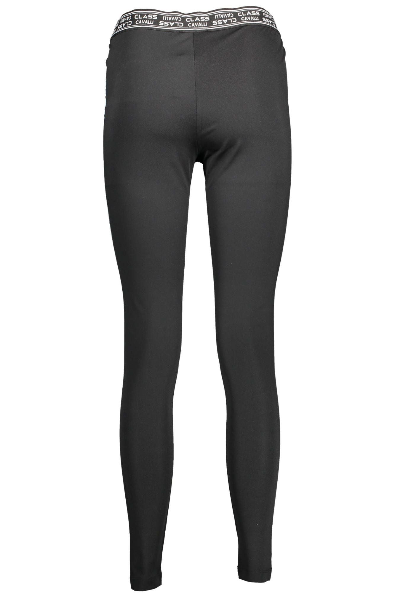 Black Polyester Women Legging