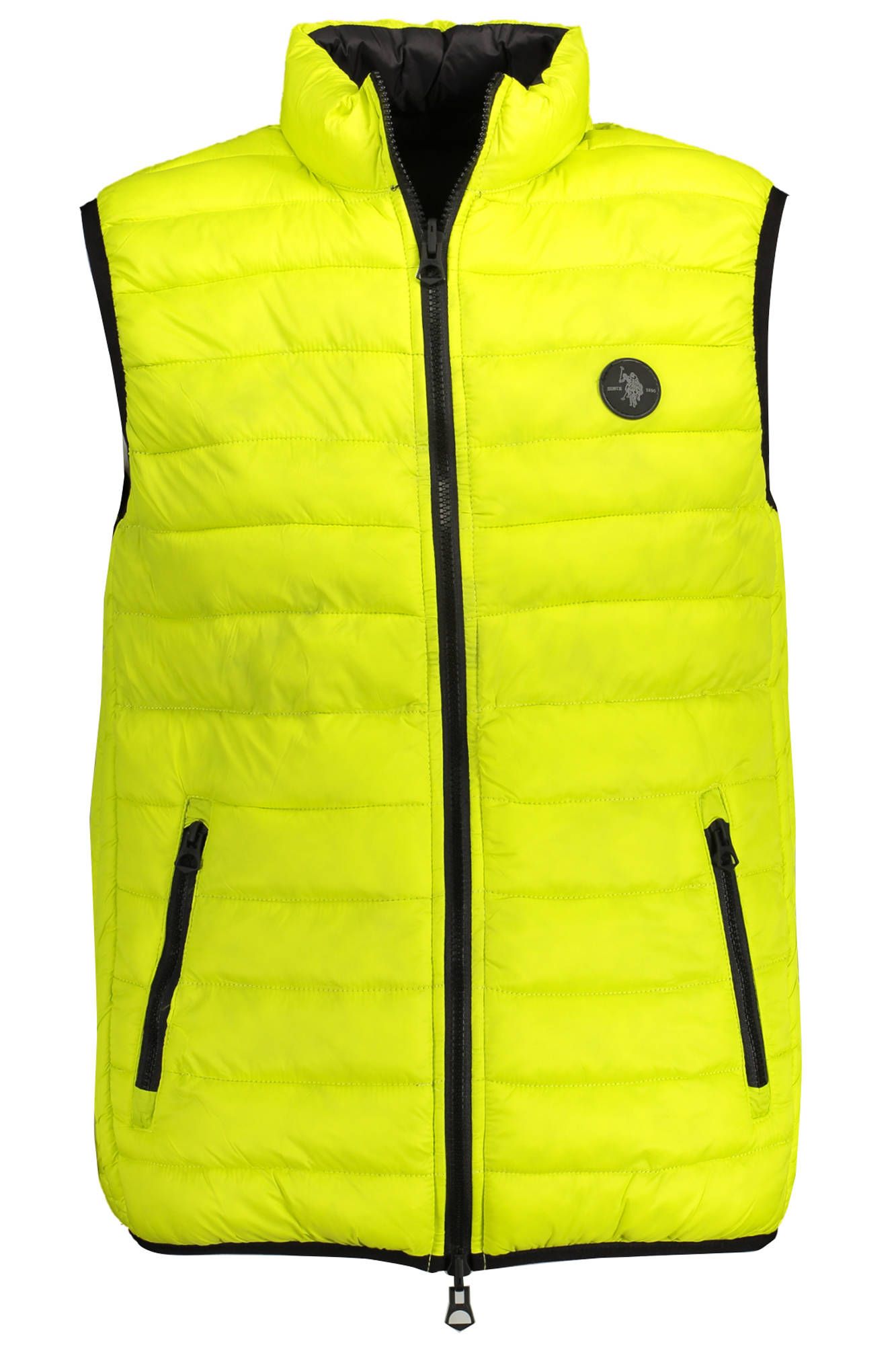 Yellow Nylon Men Jacket