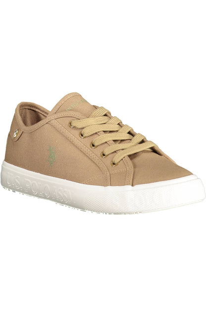 Brown Polyester Women Sneaker