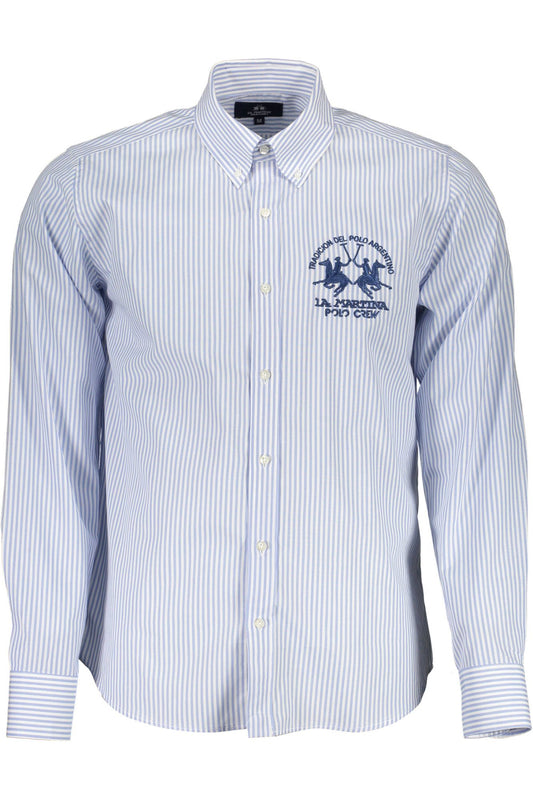 Light Blue Cotton Men Shirt