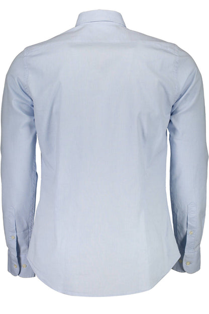 Light Blue Cotton Men Shirt