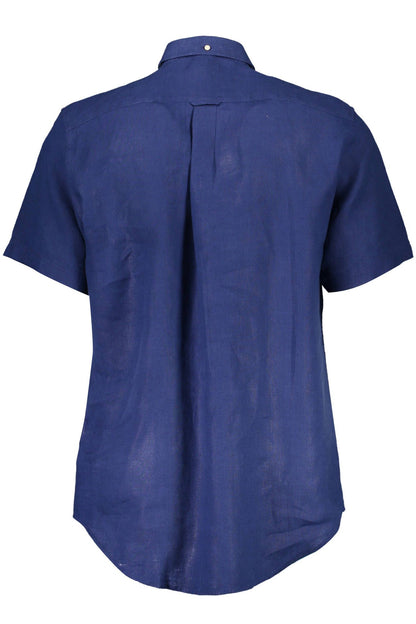 Blue Linen Men Shirt