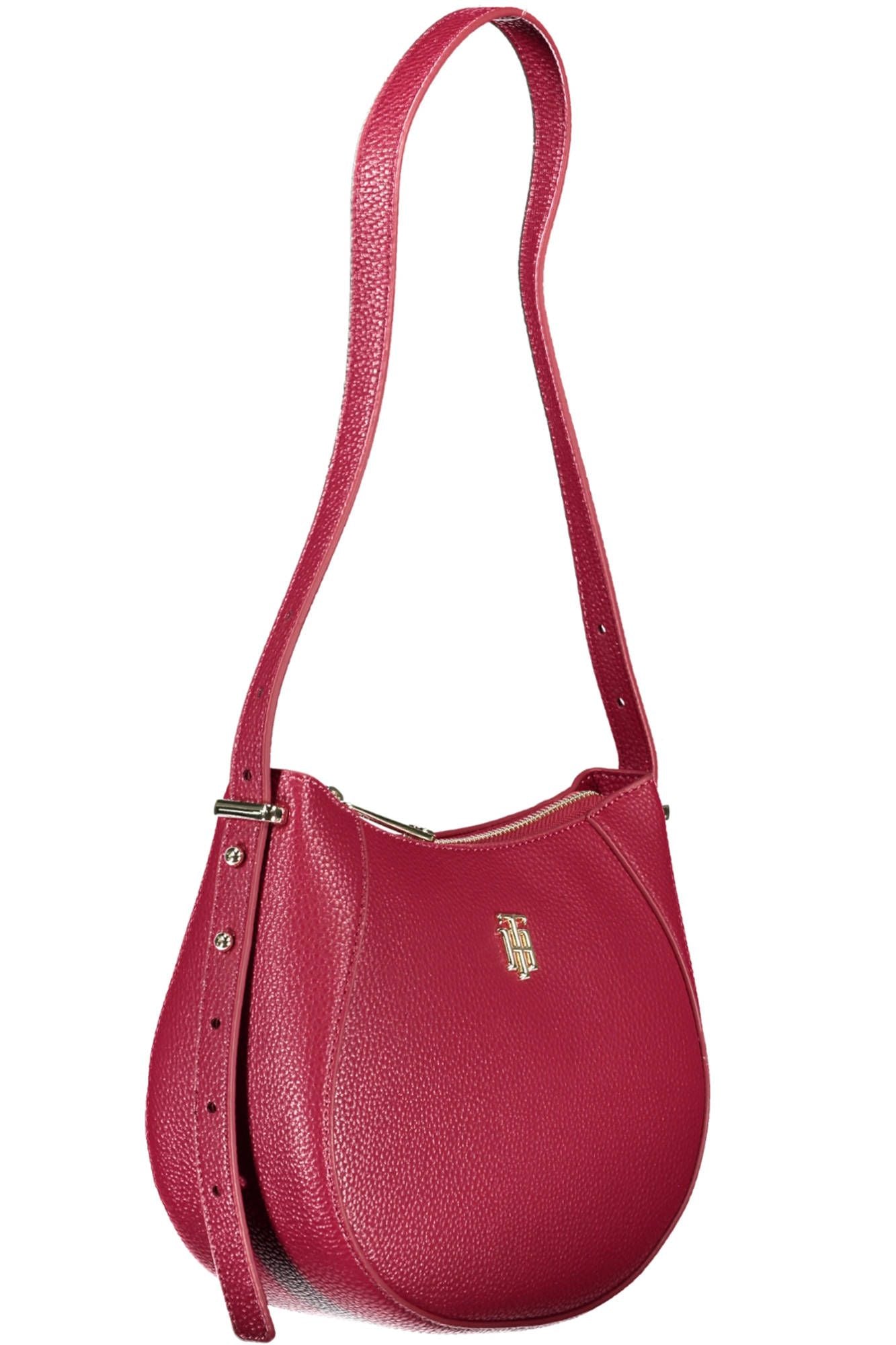 Red Polyethylene Women Handbag