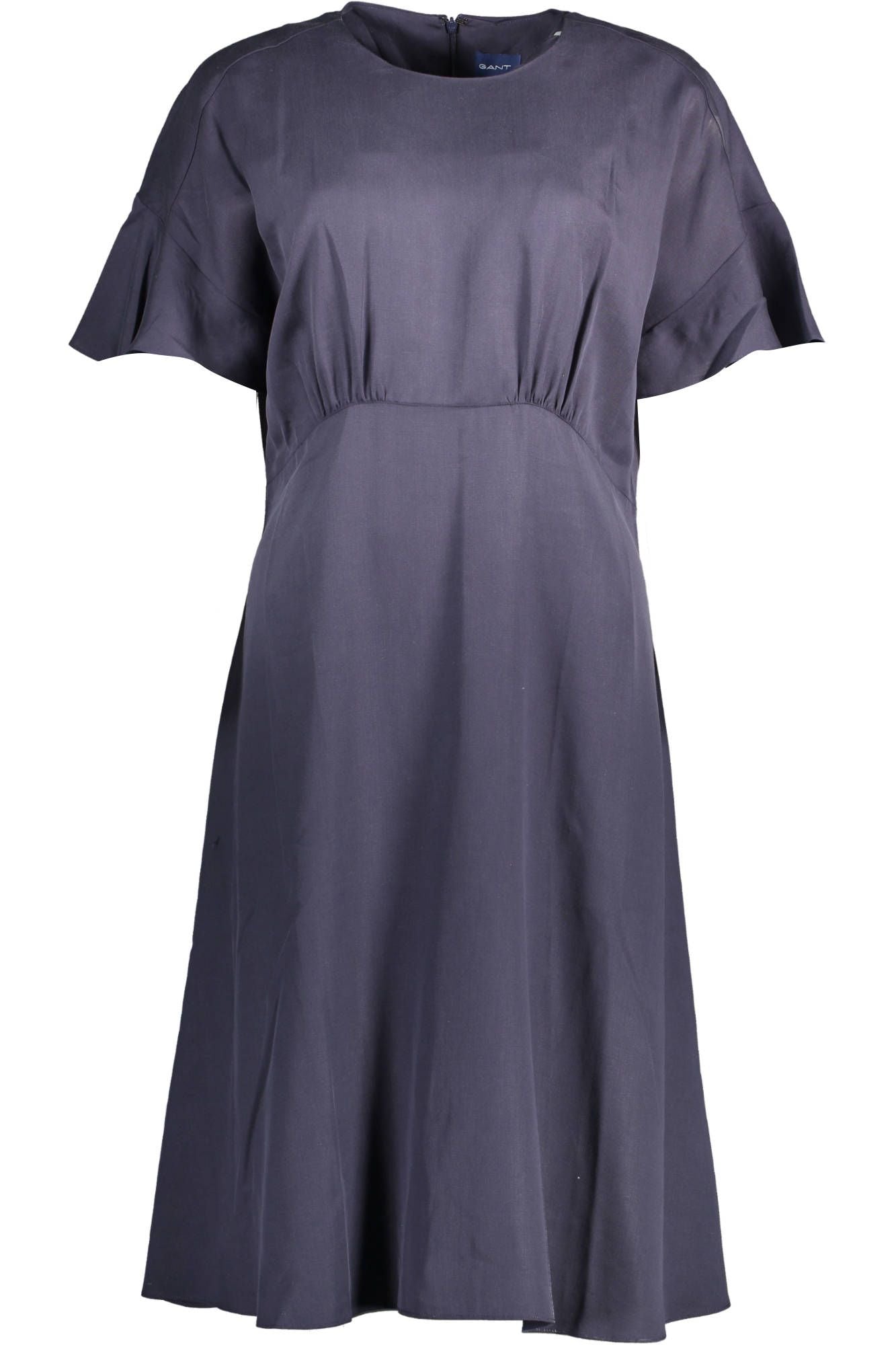 Elegant Blue Short-Sleeve Dress