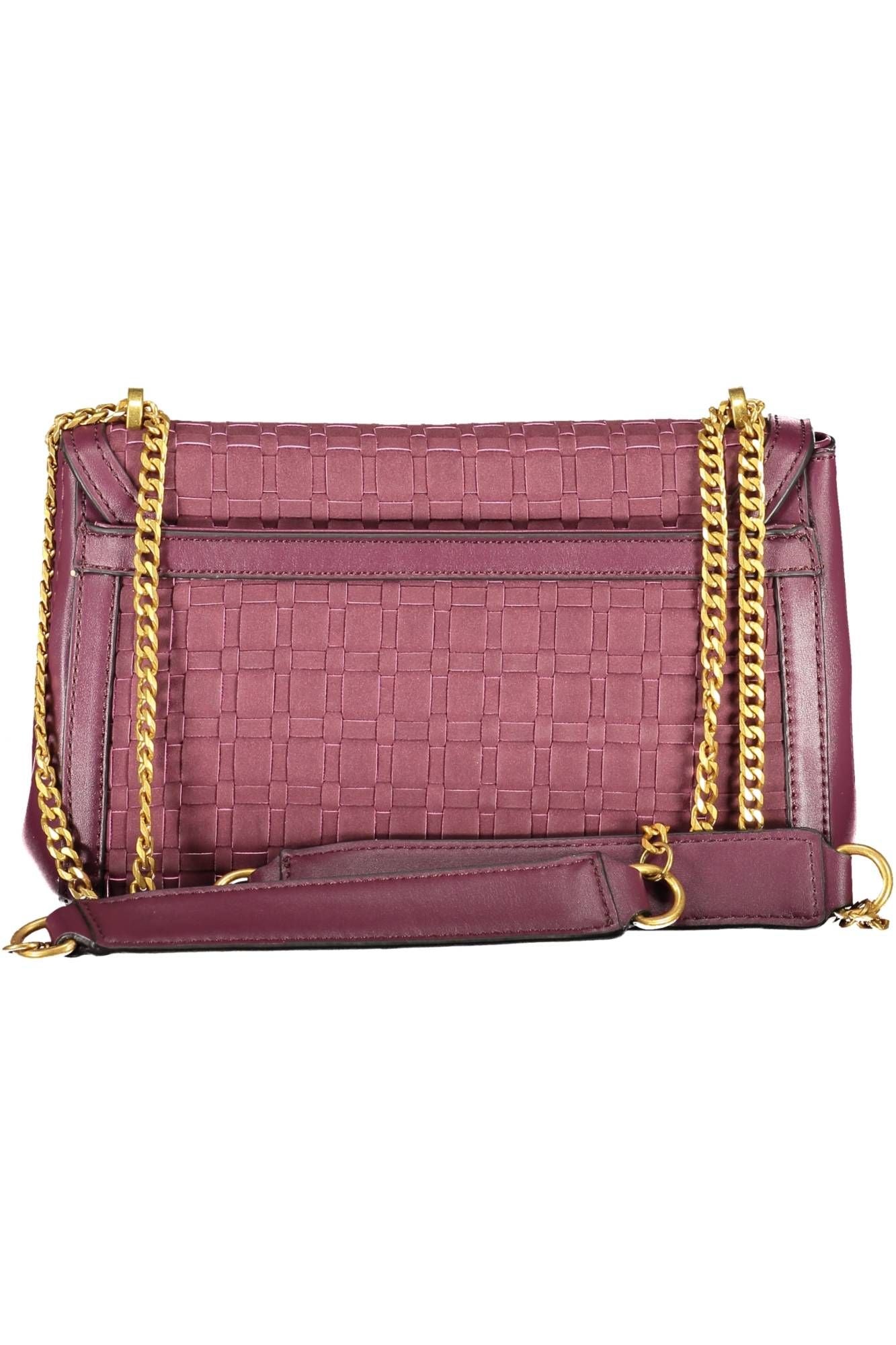 Purple Polyethylene Women Handbag