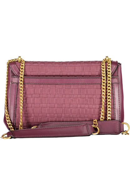 Purple Polyethylene Women Handbag