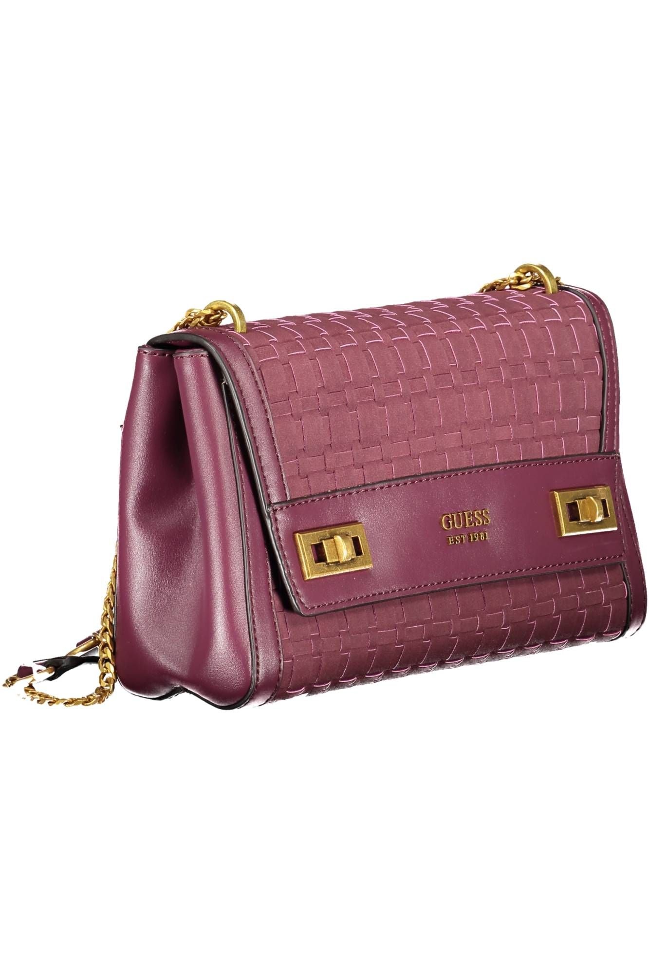 Purple Polyethylene Women Handbag