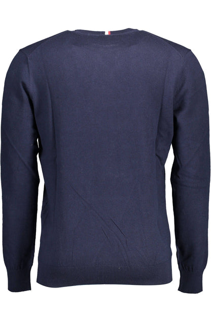 Sophisticated Blue Cotton Cashmere Sweater