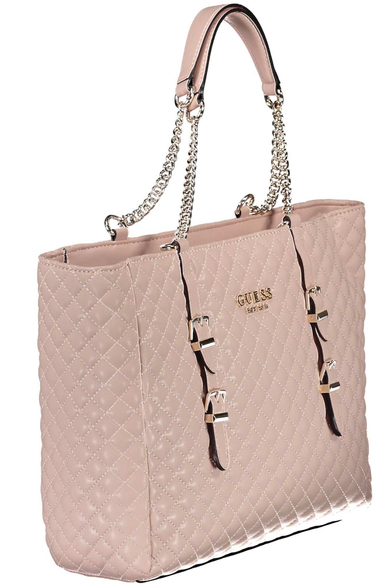 Pink Polyethylene Women Handbag