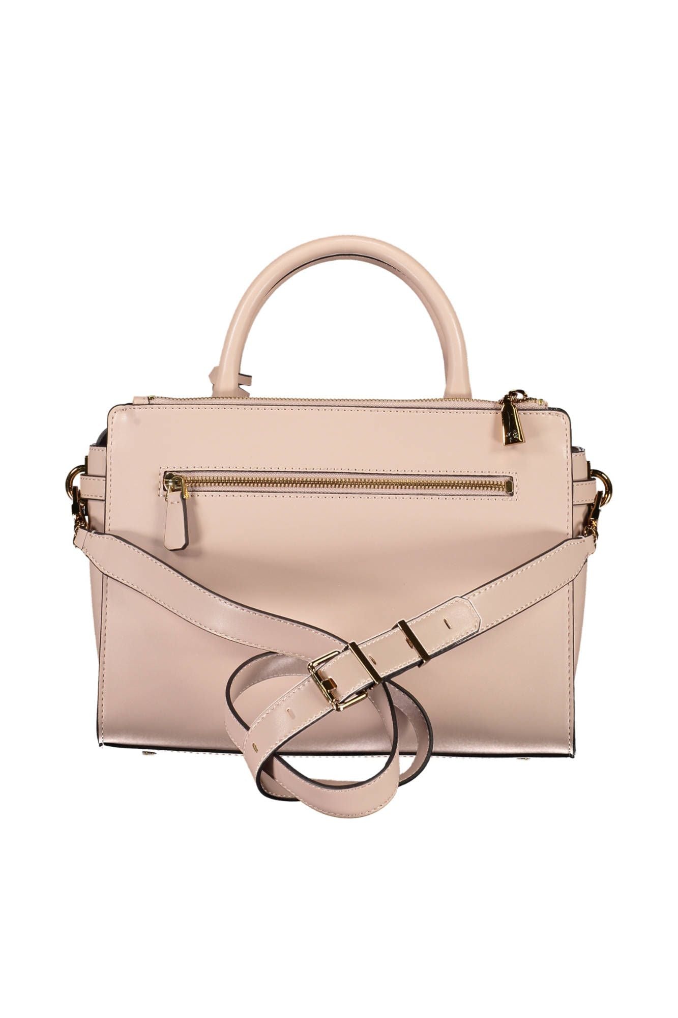 Pink Polyethylene Women Handbag