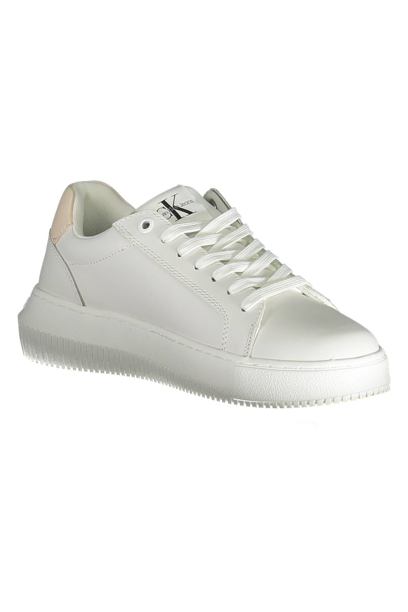 Eco-Conscious White Sneakers with Contrasting Accents