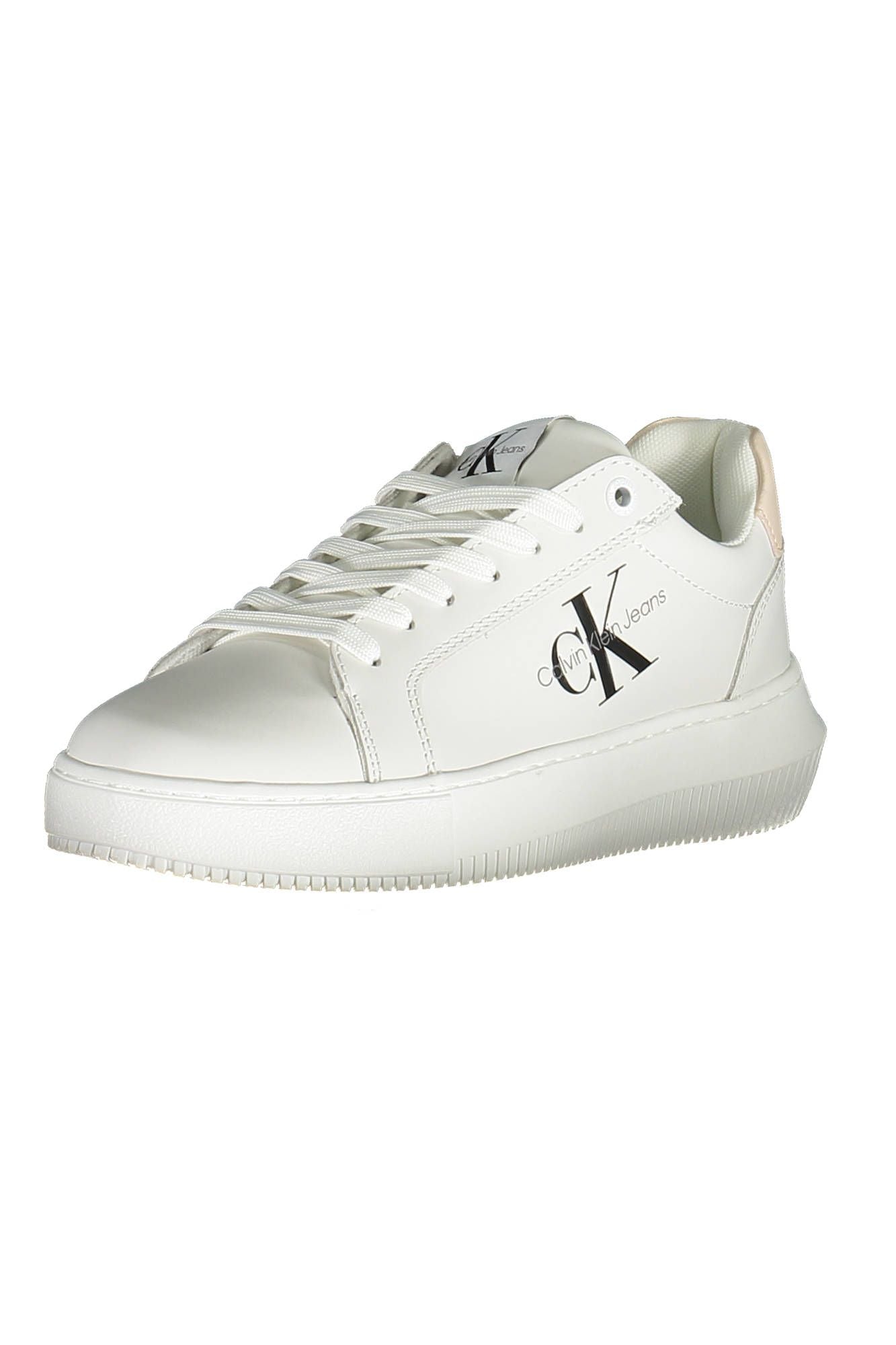 Eco-Conscious White Sneakers with Contrasting Accents