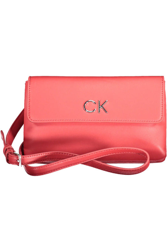 Pink Polyester Women Handbag