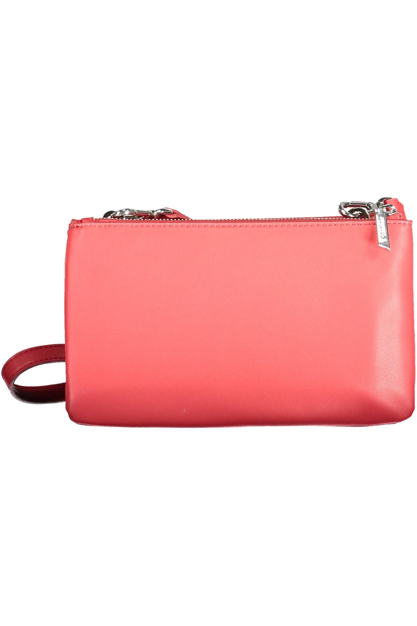 Pink Polyester Women Handbag