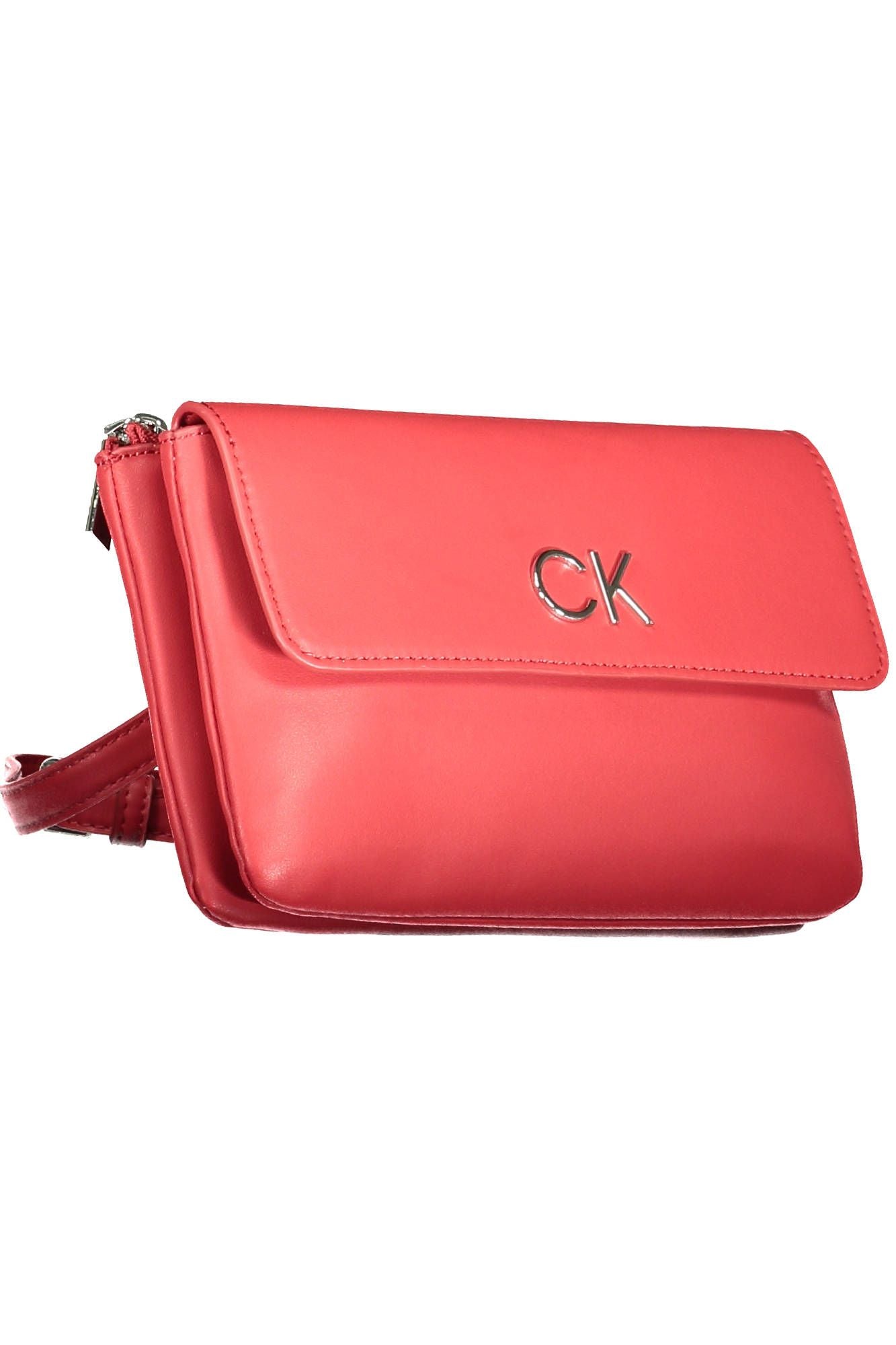 Pink Polyester Women Handbag