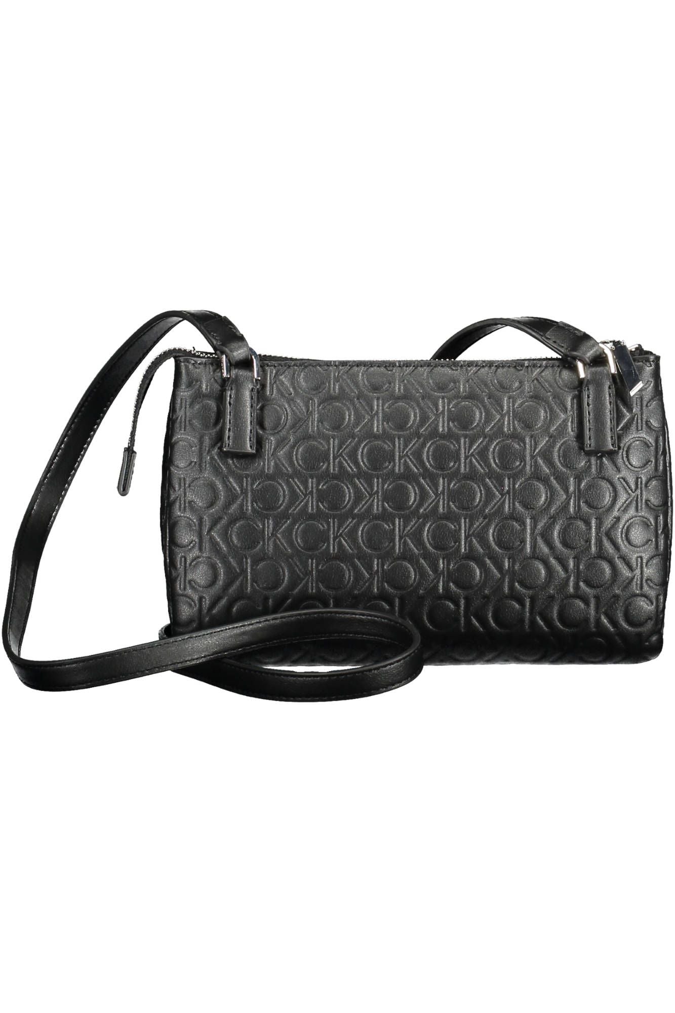 Elegant Black Shoulder Bag with Contrasting Details