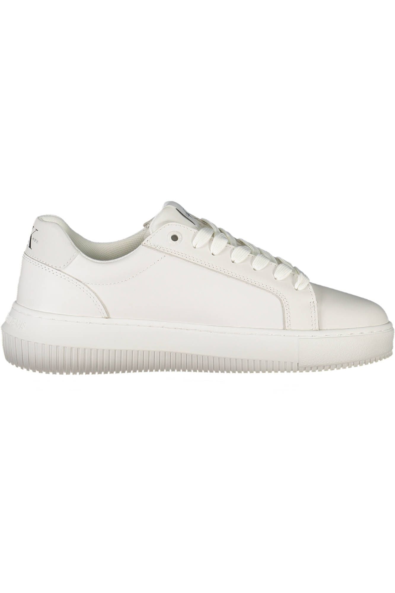 Eco-Conscious White Sneakers with Logo Detail