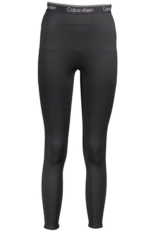 Black Polyester Women Legging