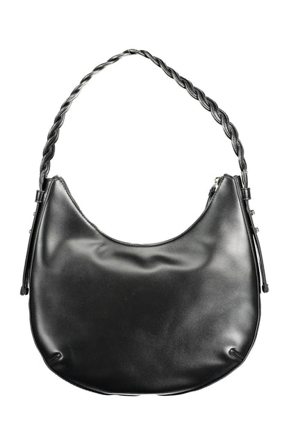 Black PVC Women Handbag