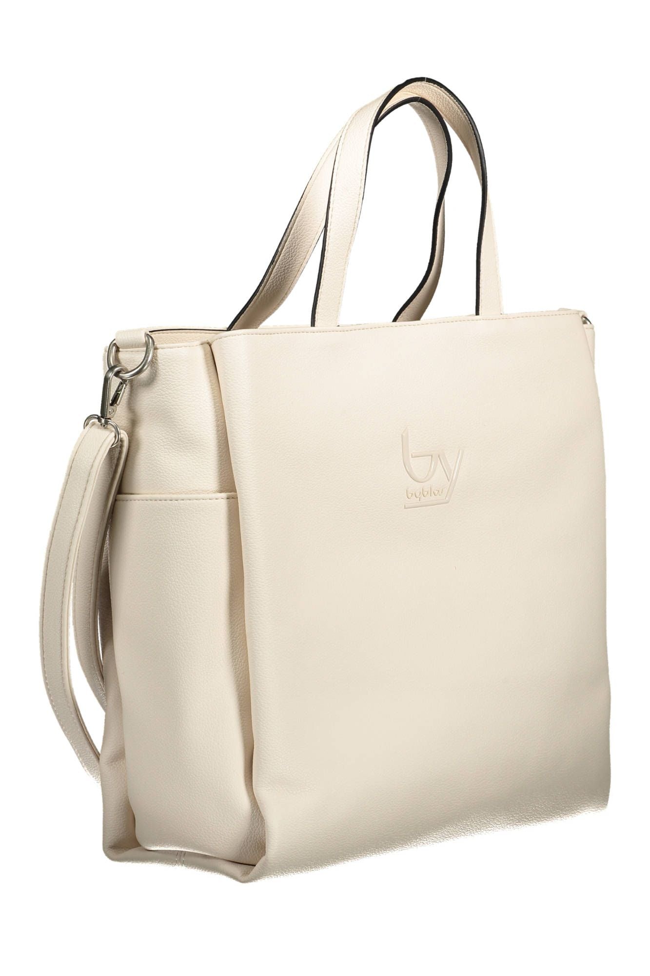 White Polyethylene Women Handbag