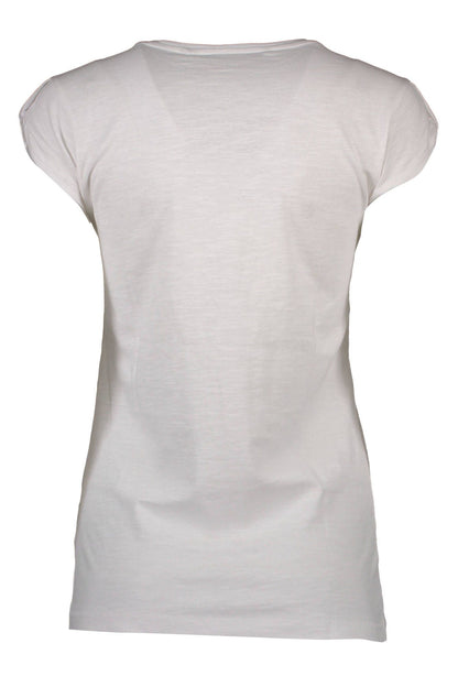 White Cotton Women TShirt