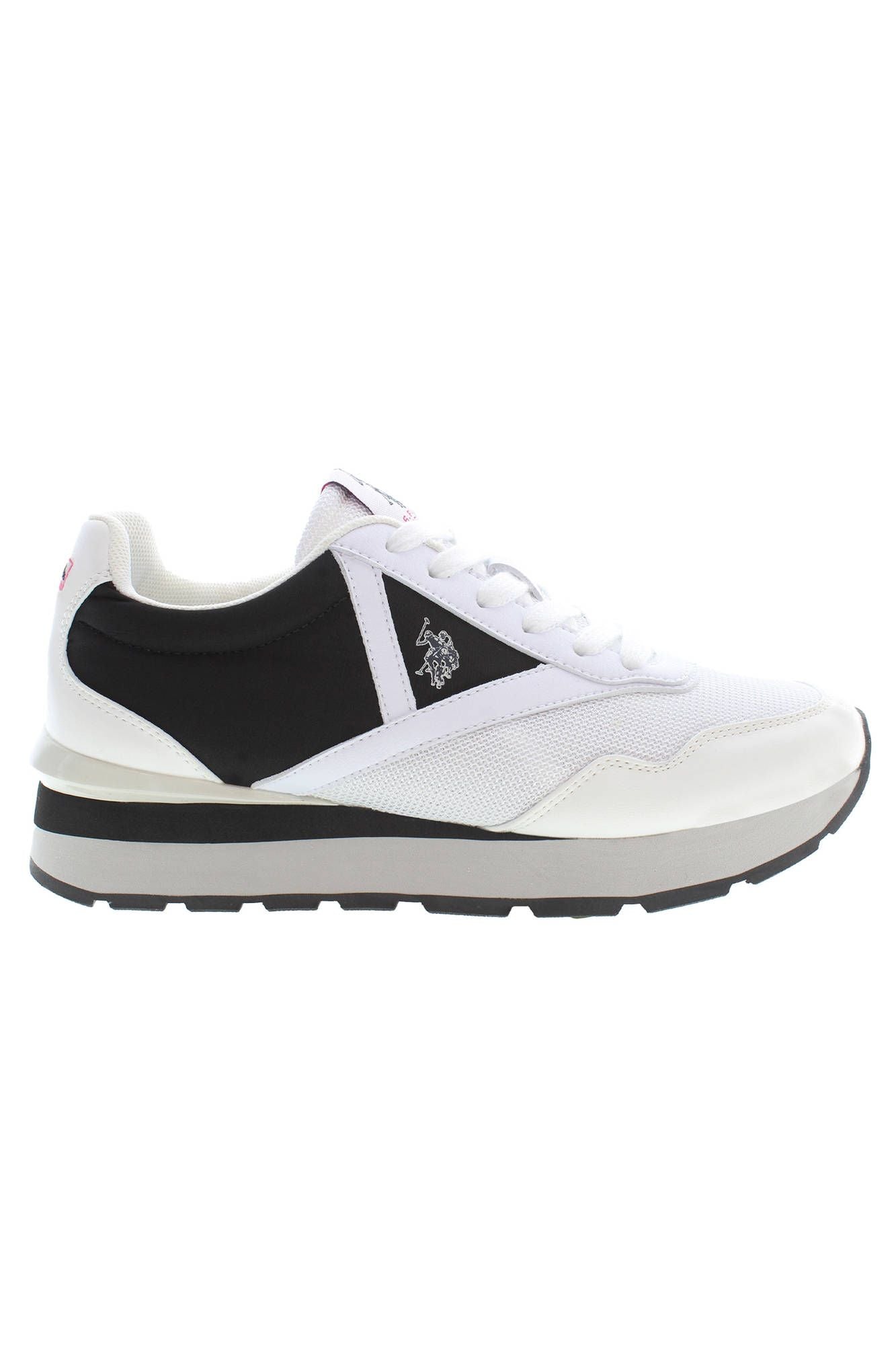 White Polyester Women Sneaker