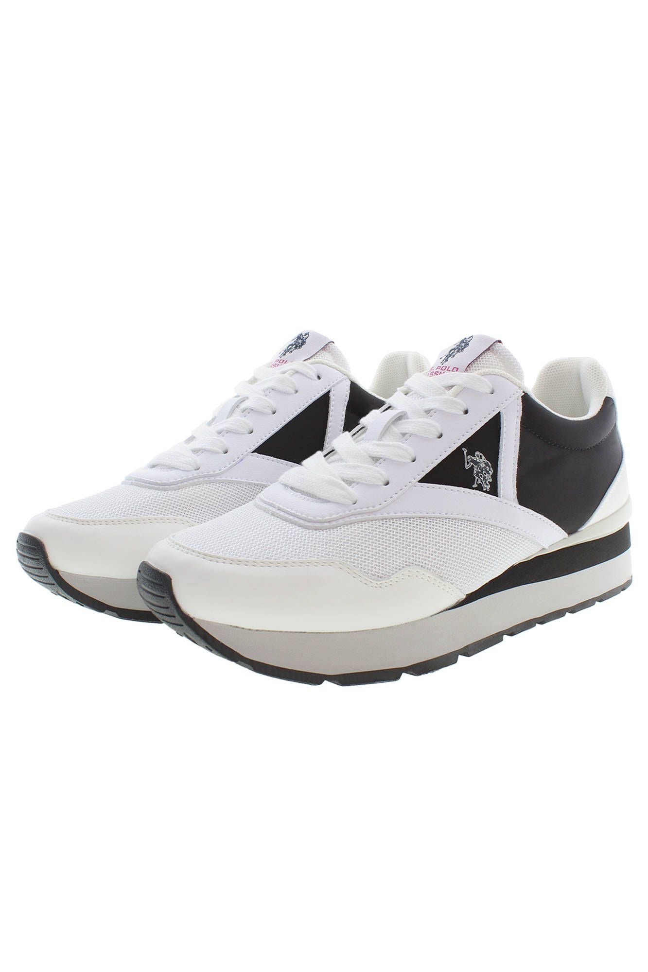 White Polyester Women Sneaker