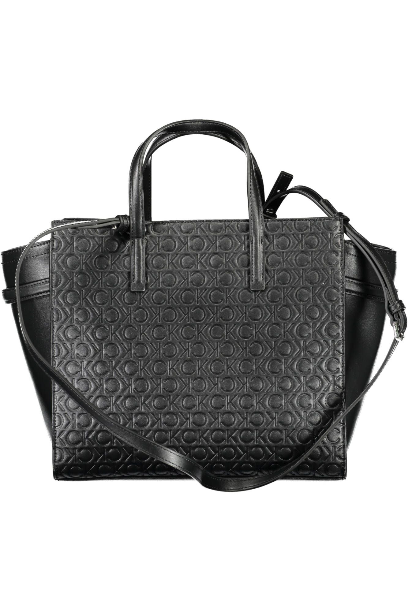 Black Polyester Women Handbag