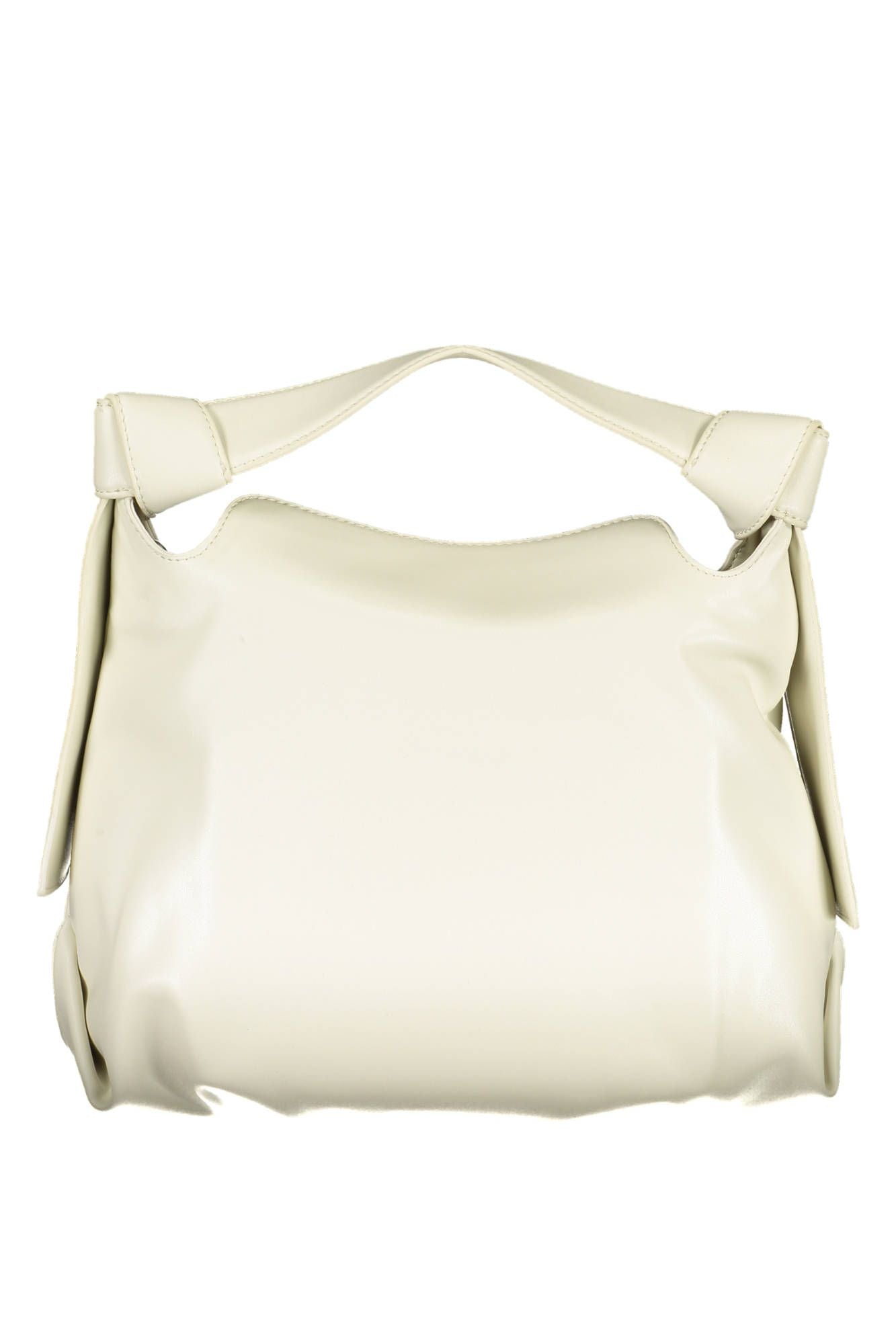 Elegant Beige Shoulder Bag with Contrasting Details