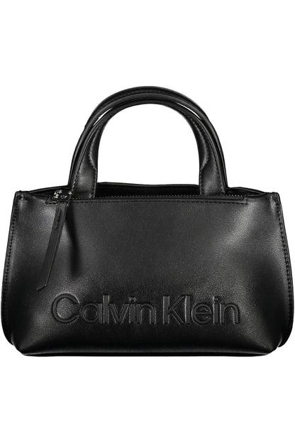 Elegant Black Dual-Handle Designer Bag