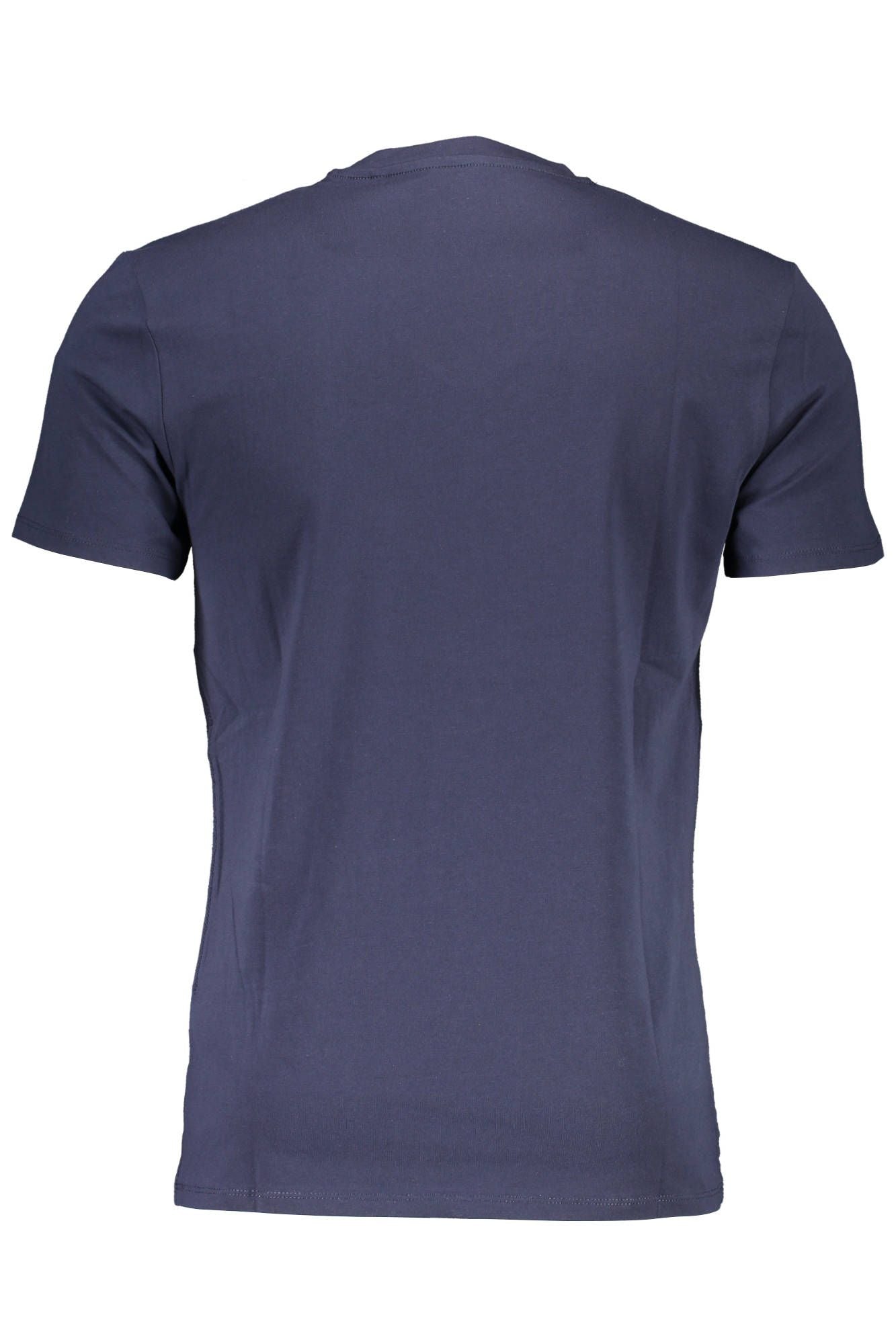 Sleek V-Neck Slim Fit Blue Tee