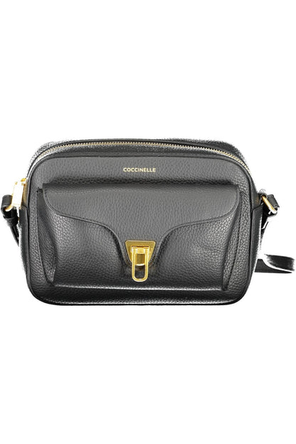 Elegant Black Leather Shoulder Bag