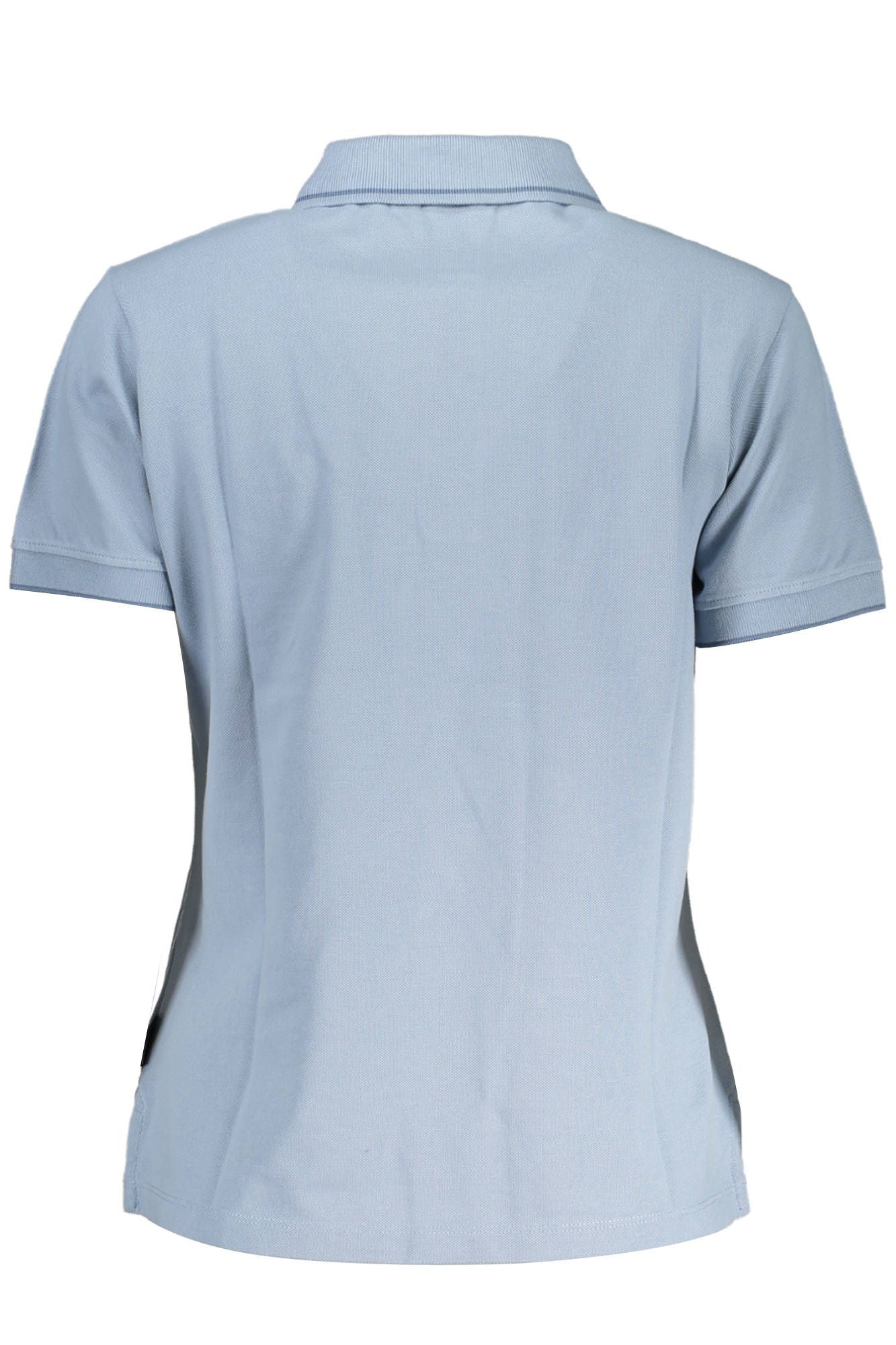 Chic Light Blue Short-Sleeved Polo