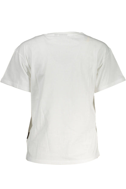 White Cotton Women T-Shirt