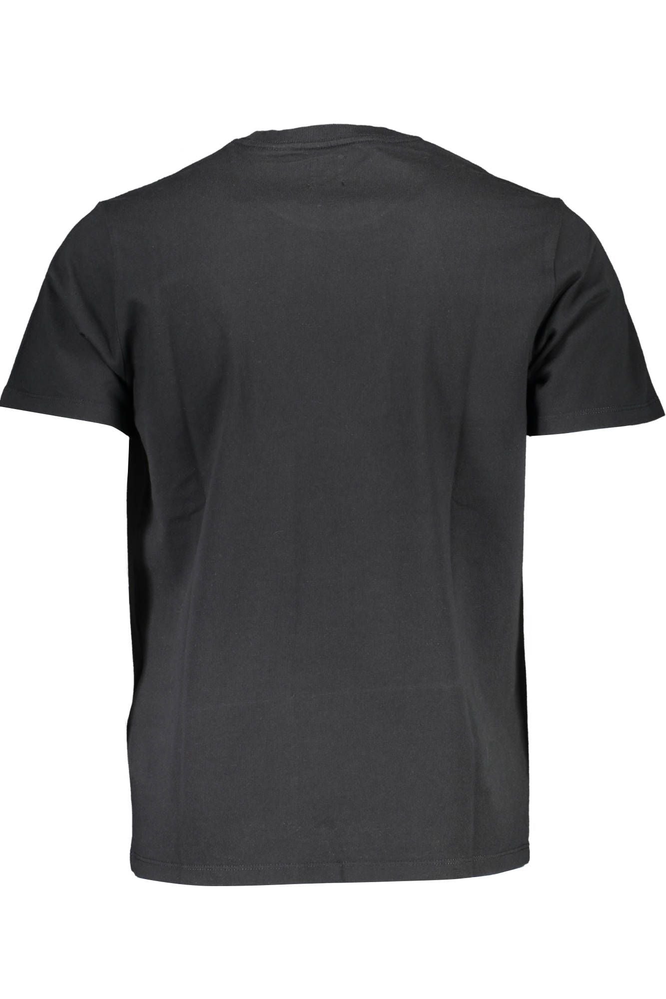 Black Cotton Men T-Shirt