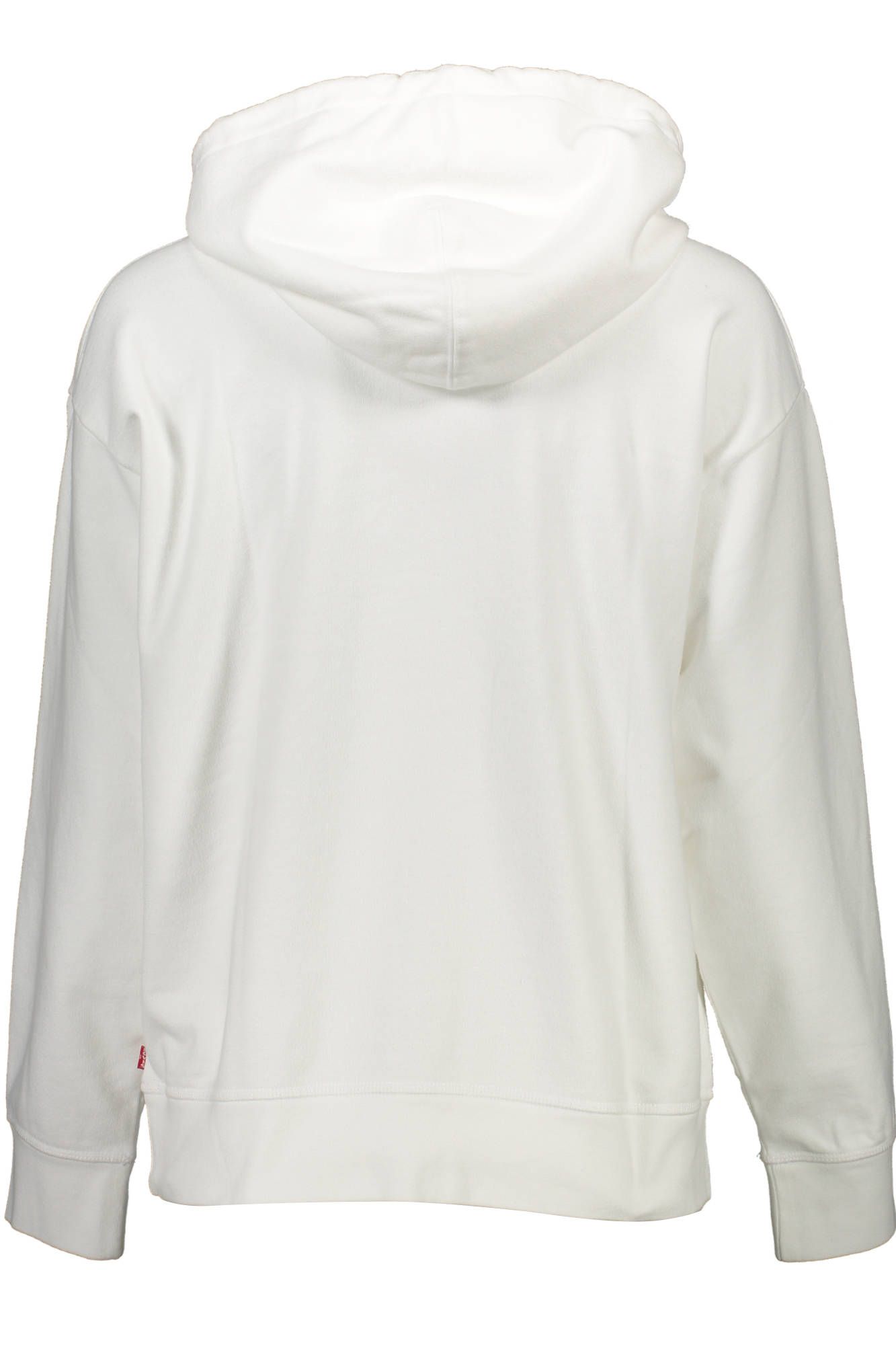 Chic White Cotton Hooded Sweatshirt With Logo