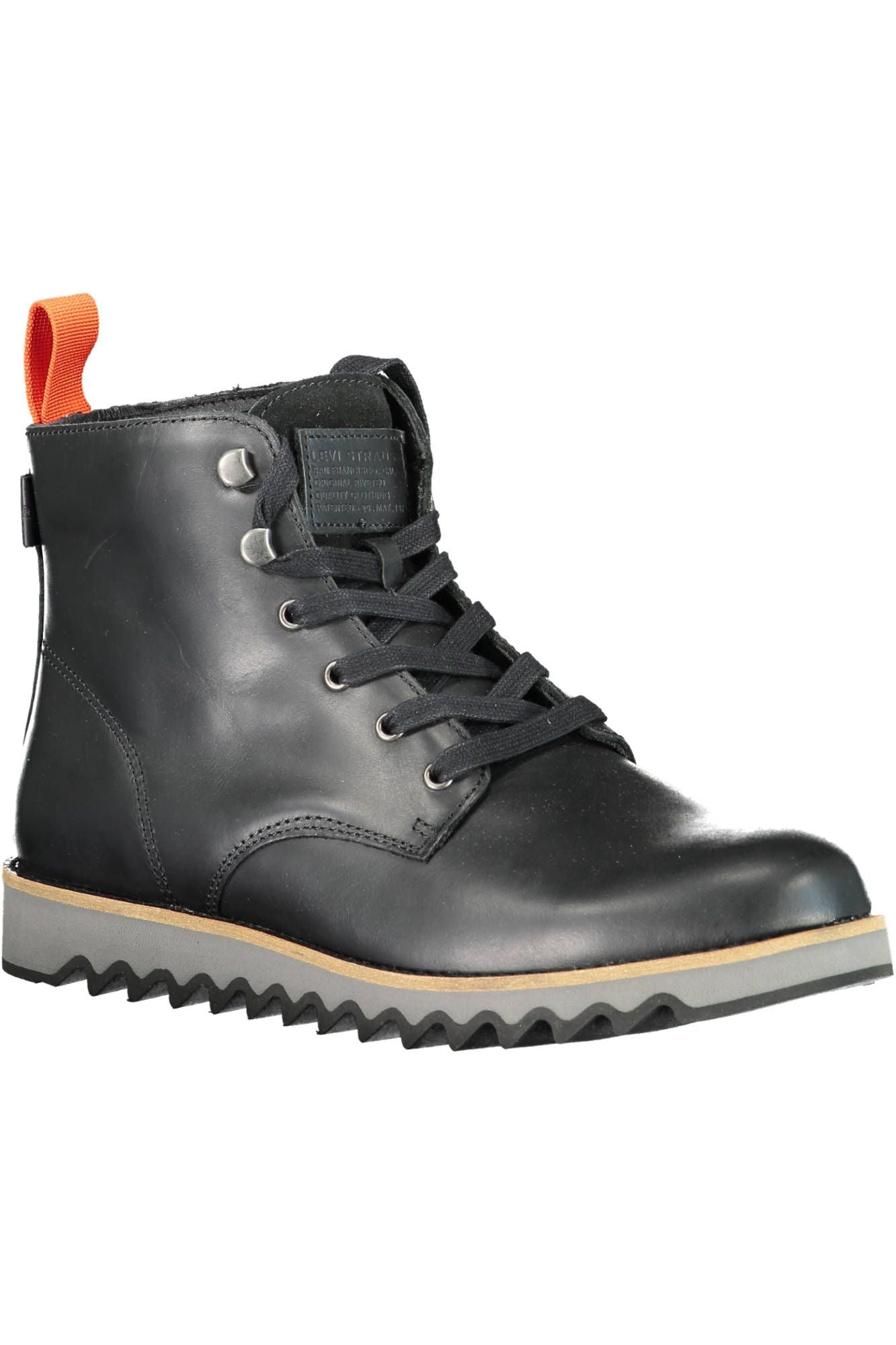 Black Leather Men Boot