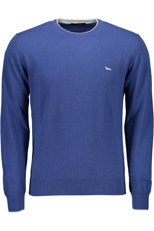 Blue Wool Mens Sweater