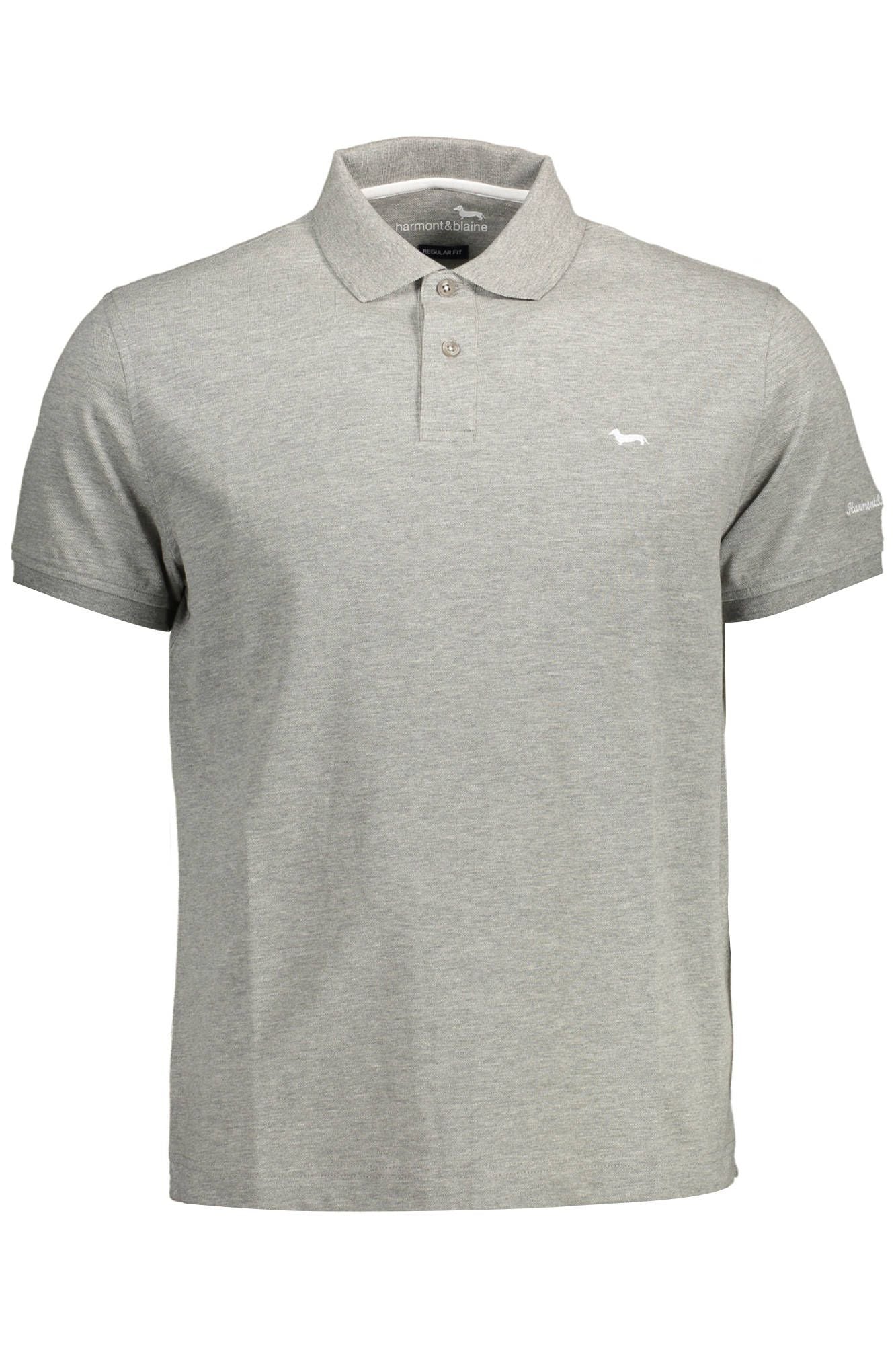 Sleek Gray Regular Fit Polo Shirt