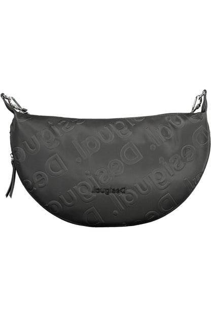 Black Polyethylene Women Handbag